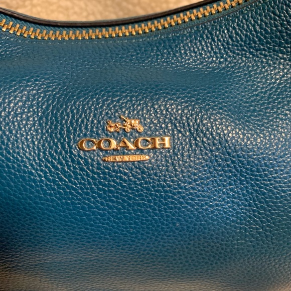 NWOT Coach East West Harley Deep Teal Hobo Bag - Picture 9 of 12